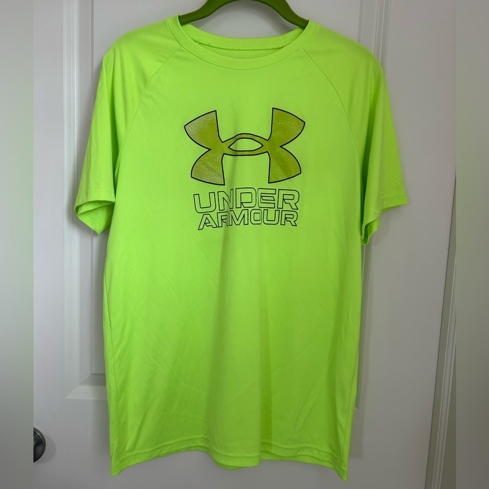 Under Armour Green Short Sleeve Tee Performance Shirt